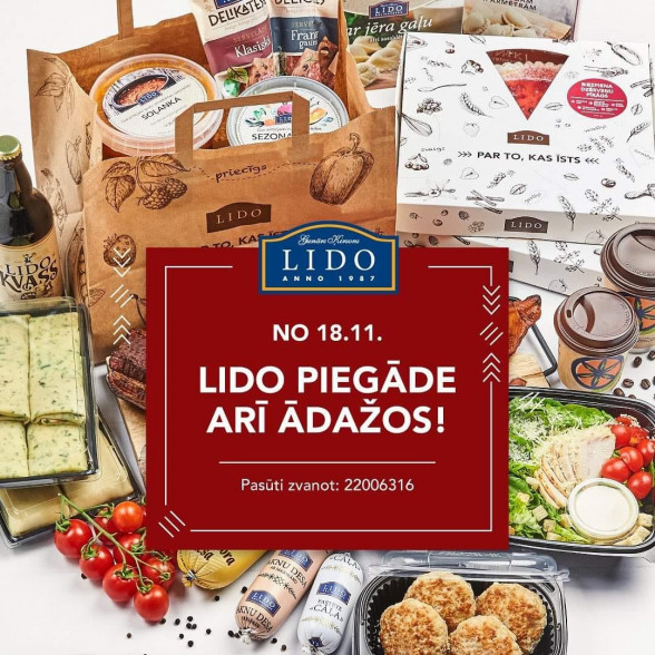 LIDO PIEGĀDE ĀDAŽOS!