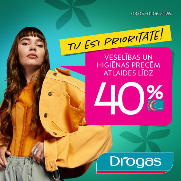 Drogas Akcija 03.05.-01.06.2026.